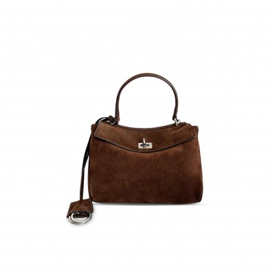 BALENCIAGA WOMEN'S RODEO HANDBAG MINI IN LIGHT ESPRESSO 7954562AA2V1000 (22.8*9.9*8.3cm) BALENCIAGA WOMEN'S RODEO HANDBAG MINI IN LIGHT ESPRESSO 7954562AA2V1000 (22.8*9.9*8.3cm)
